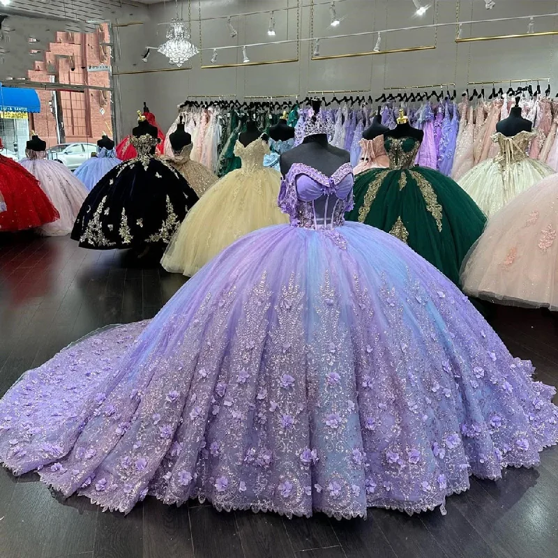 Top 10 Women's Online Clothing Stores Light Purple Quincenara Dress 2024 Sparkly Beading Sequin Quinceañera XV Sweet 16 Ball Gown Vestidos De 15 Años