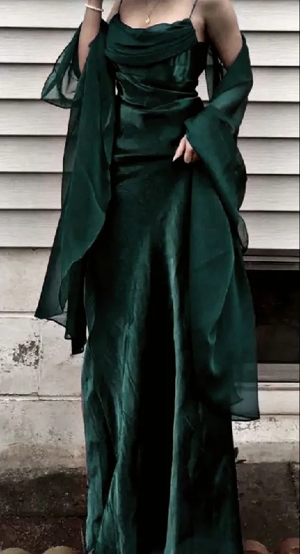 Women's Formal Event Clothing Dark Green Long Prom Dresses,Evening Gown,Party Dresses,Formal Dress      S3501