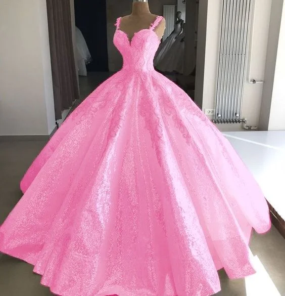 Women's Clothing Online Sale Elegant Ball Gown Pink Dress For Women Evening Gowns     S3054