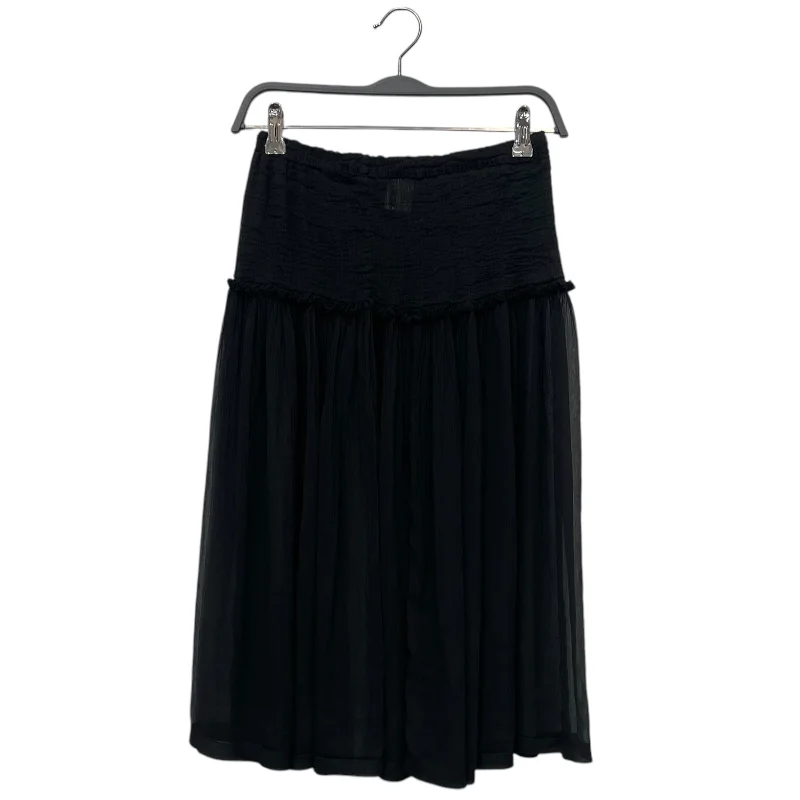 Online Boutiques Best me ISSEY MIYAKE/Long Skirt/Black/Polyester/MI73FG721