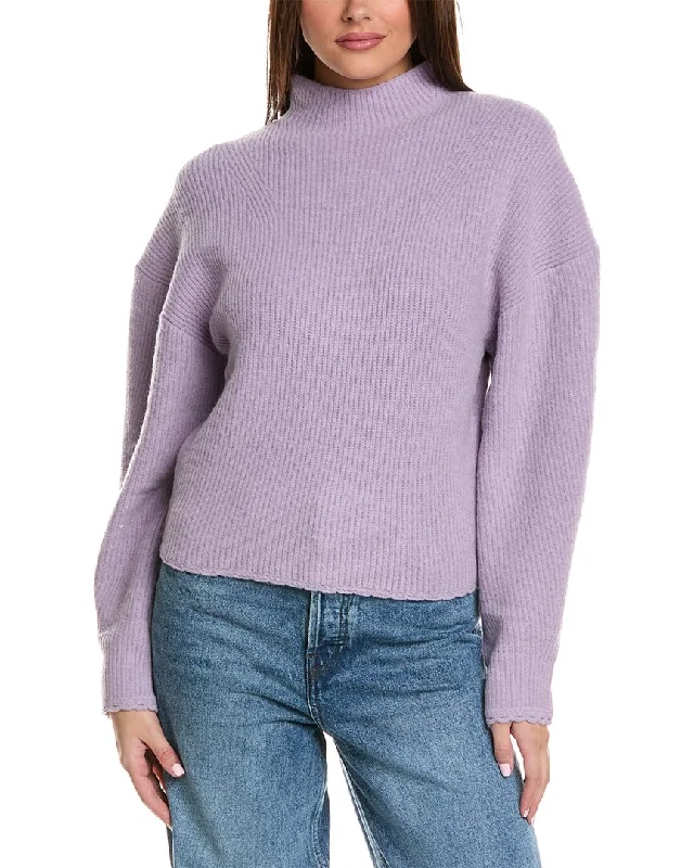 Women's Clothing for Every Occasion 3.1 Phillip Lim Scallop Trim Alpaca & Wool-Blend Top