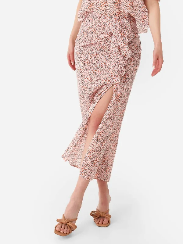 Affordable Online Boutique Lilya Skirt In Orange Tulip