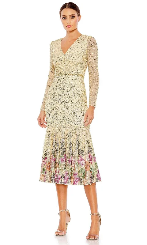 Trendy Women's Apparel for All Seasons Mac Duggal 5589 - Beaded Floral Embellished Dress