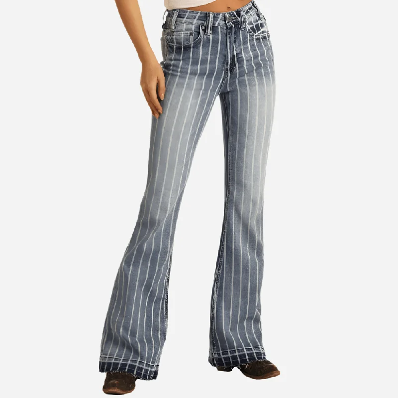 New Arrival Discounts Rock and Roll Denim Stripe Trouser Jeans