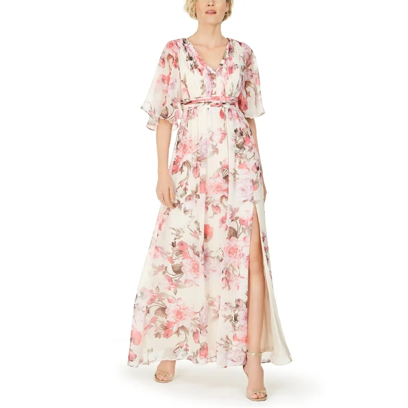 Comfortable Loungewear for Women Adrianna Papell Womens Floral Gown Dress