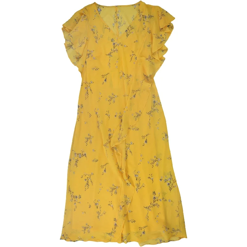 Extreme Clearance Deals Ralph Lauren Womens Floral Ruffled Dress