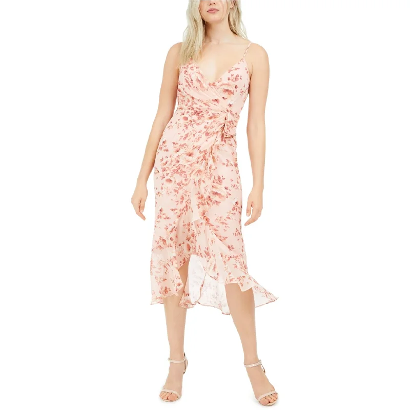 Affordable Online Boutique Bardot Womens Floral Midi Surplice Dress