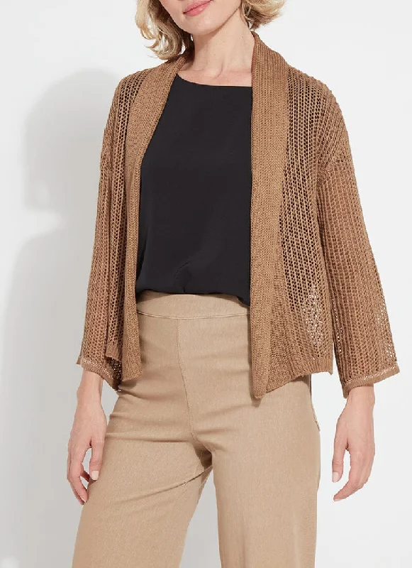 Stylish Women's Clothing Harper Linen Mesh Cardigan