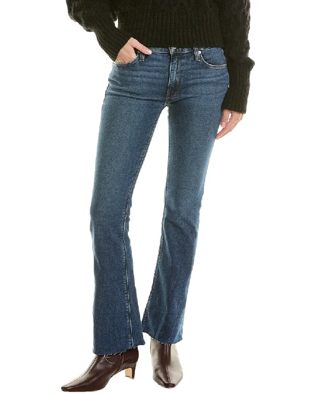 Women's Sporty Chic Clothes HUDSON Jeans Nico Mid-Rise Barefoot Bootcut Jean