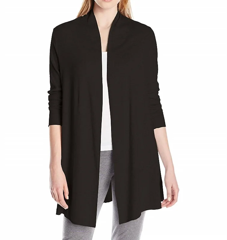 Online Boutiques Best Amelia Knit Cardigan In Black