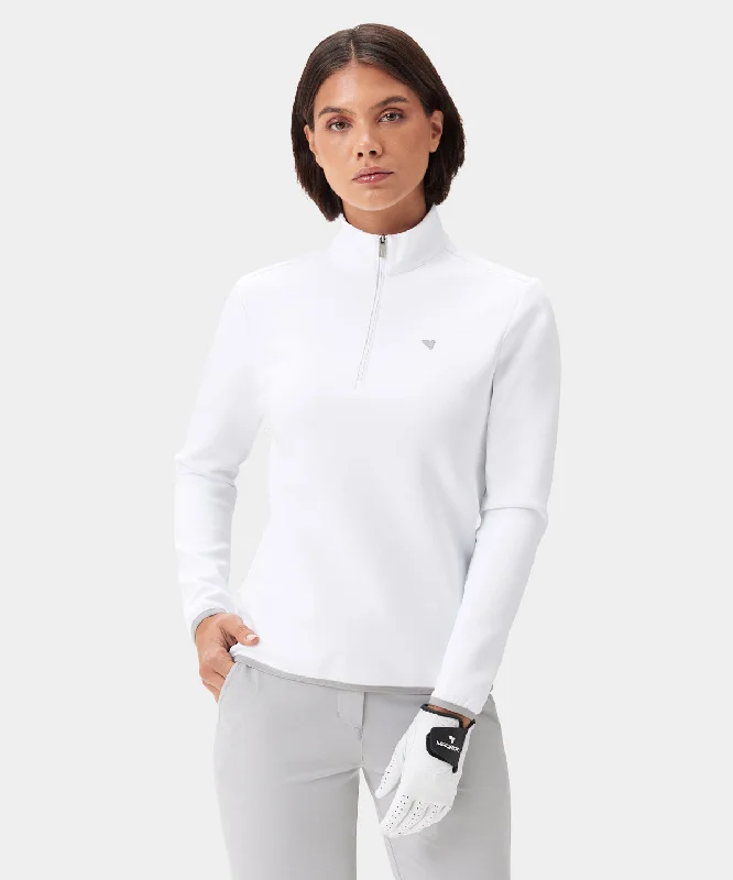 Formal Clothing For Women White Therma Quarter Zip