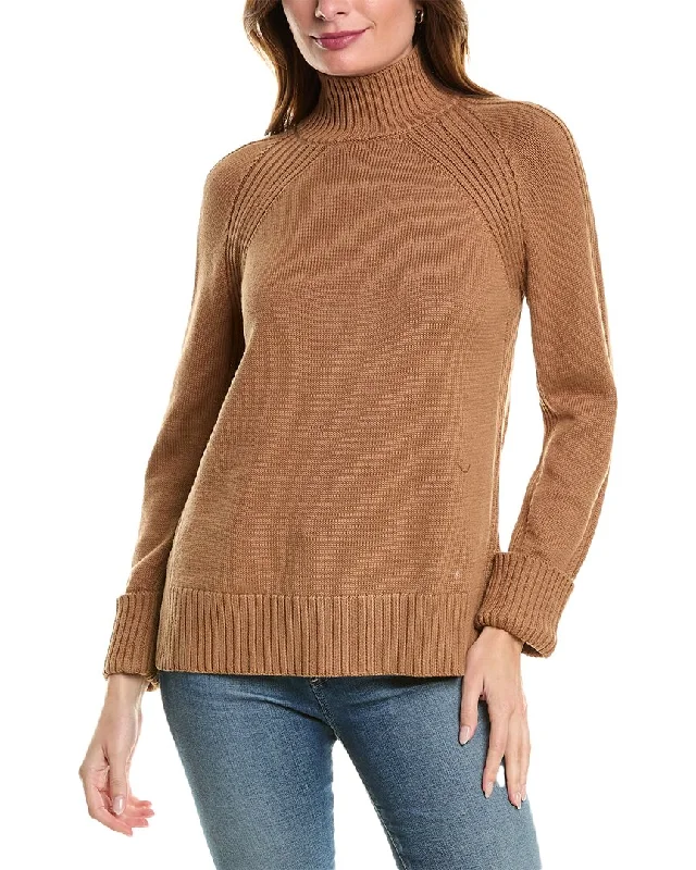 Women's Clothing for All Occasions Jones New York Directional Mock Neck Sweater