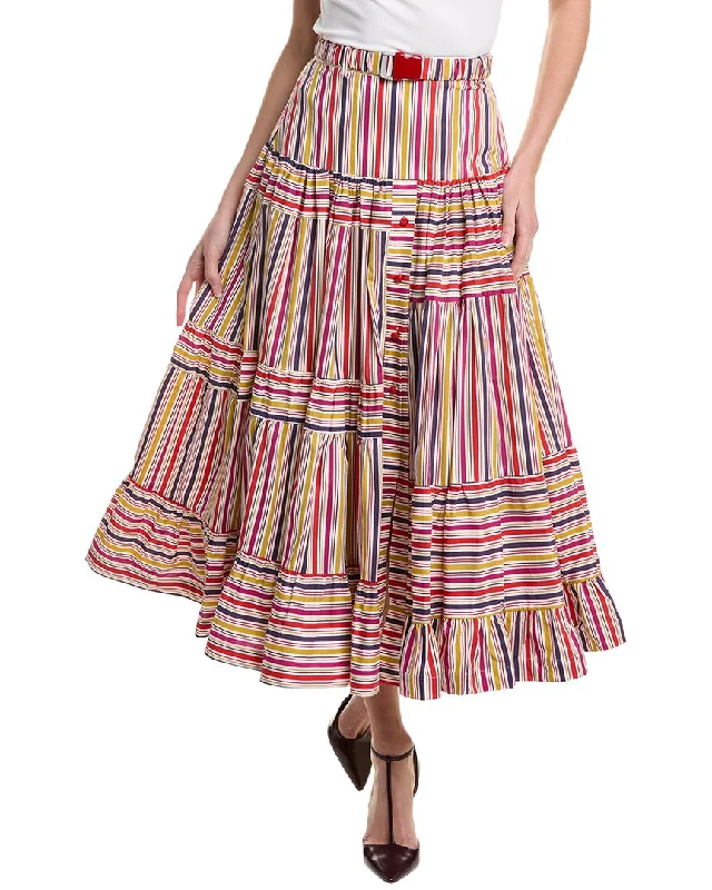 Comfortable Casual Women's Clothing Silvia Tcherassi Magnolia Midi Skirt