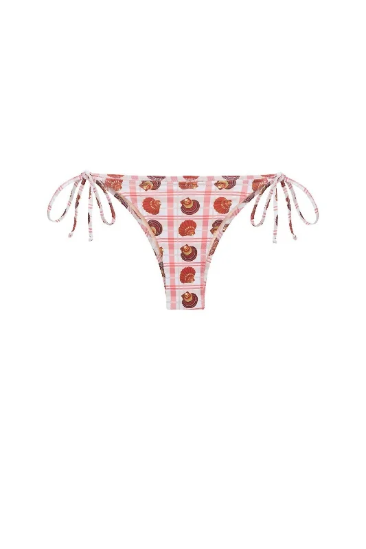 Trendy Boutiques Online Gabriela Bikini Bottom In Coral Shells