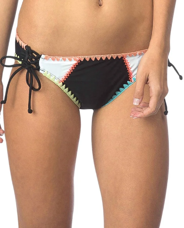 Clothing Brands Lace Up Hipster Bikini Bottom In Hob Keep The Piece