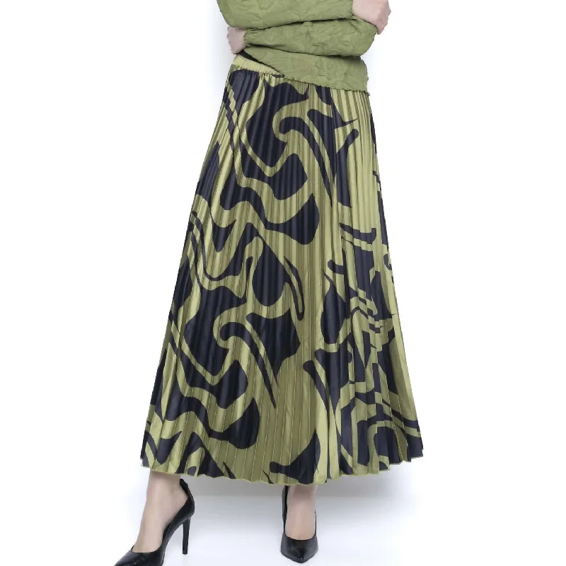 Women's Casual Dresses Fern Multi Peated Maxi Skirt