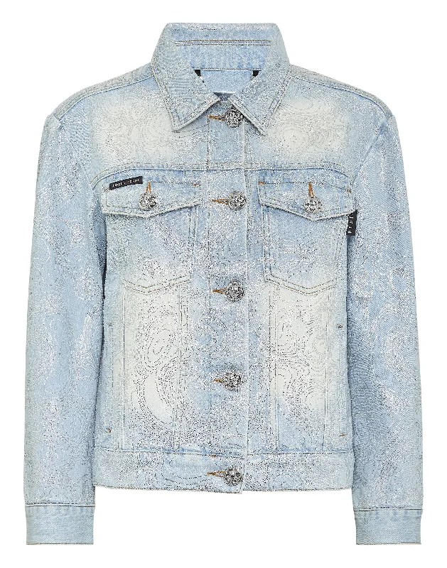 Affordable Women's Outfit Denim Jacket Teddy Bear