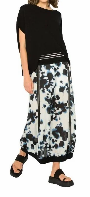 Extreme Clearance Deals Linen Maxi Skirt In Navy