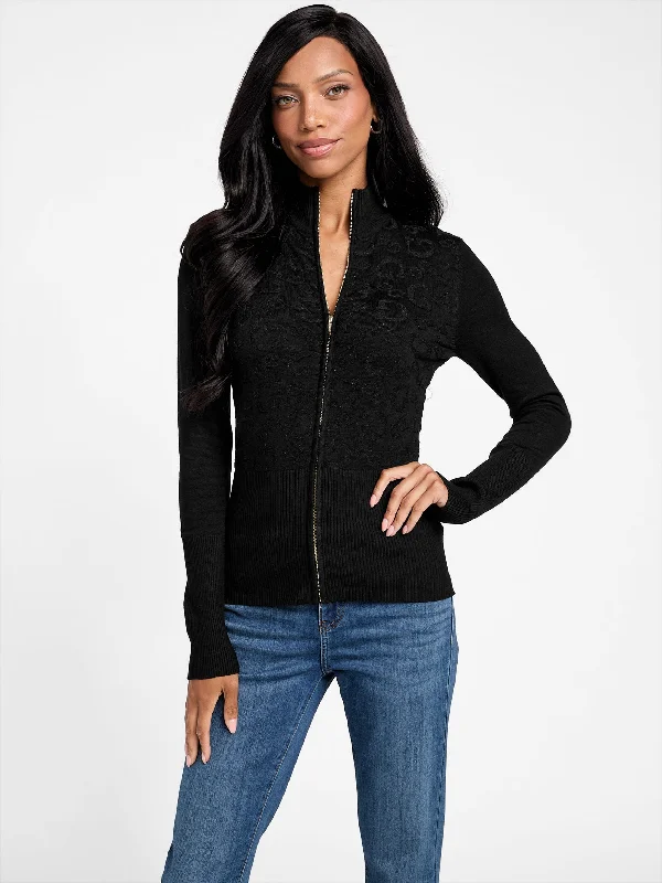 Unique Women's Fashion Pieces Ritchell Full-Zip Sweater