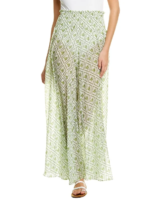 Modern Women's Attire Caroline Constas Smocked Wide Leg Pant