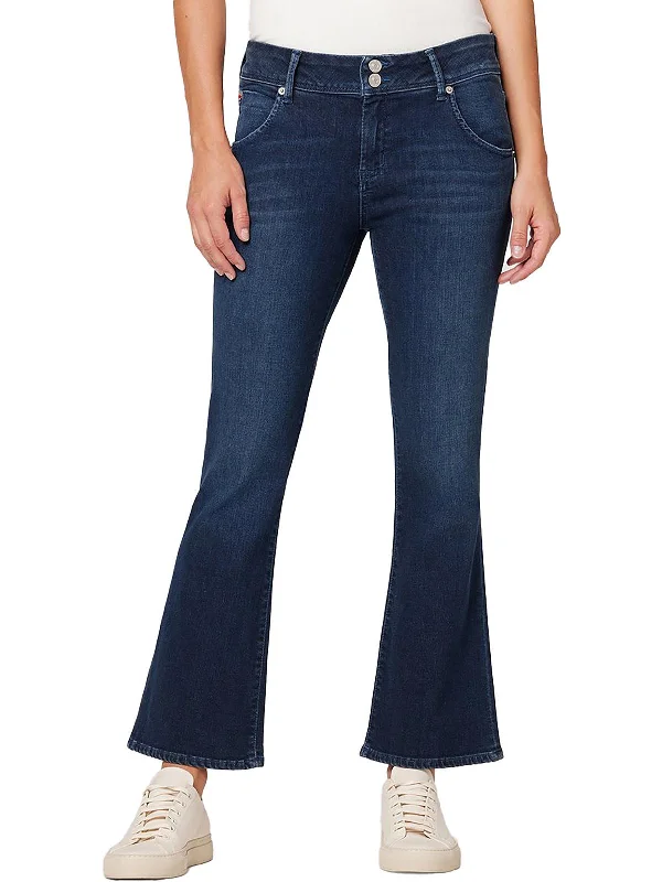 Women's Occasion Wear Apparel Collin Womens Mid-Rise Cropped Bootcut Jeans