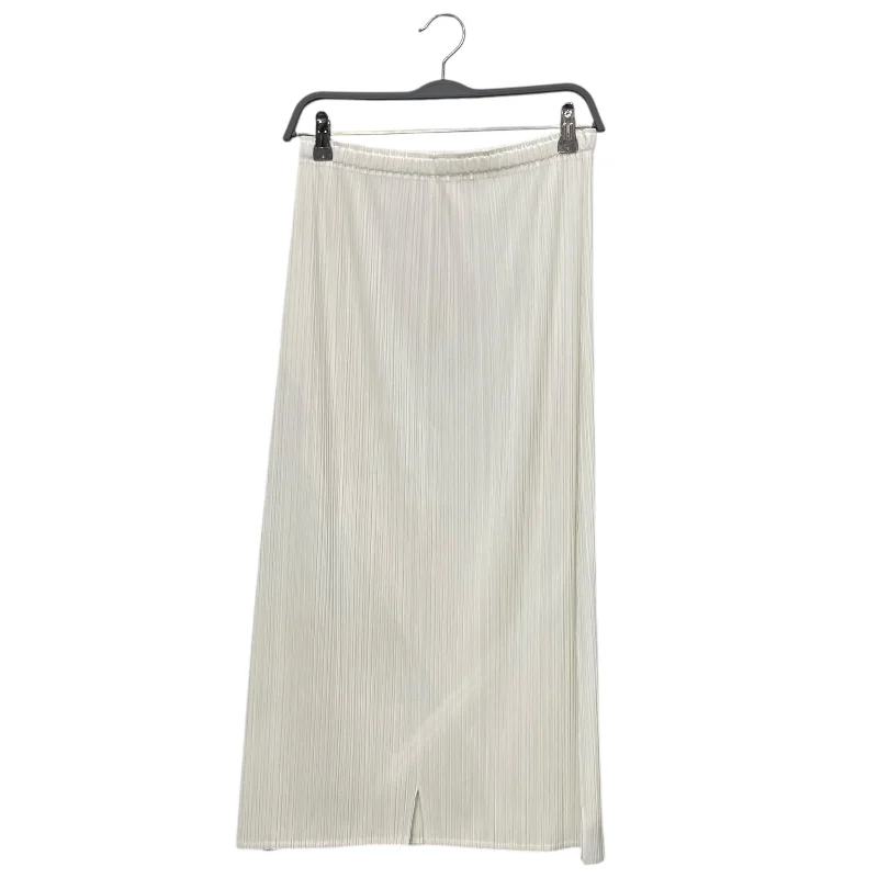 Women's Travel Attire PLEATS PLEASE ISSEY MIYAKE/Long Skirt/5/White/Polyester/PP51-JG746