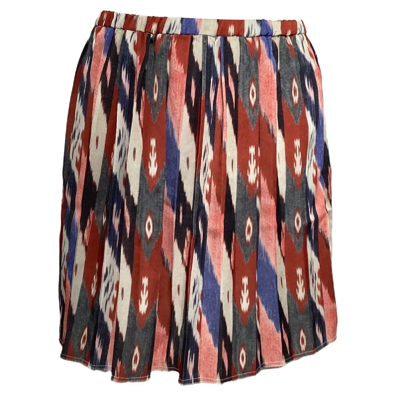 Affordable Women's Clothing Sale Online Isabel Marant Étoile Hanoi Printed Pleated Mini Skirt in Multicolor Polyester