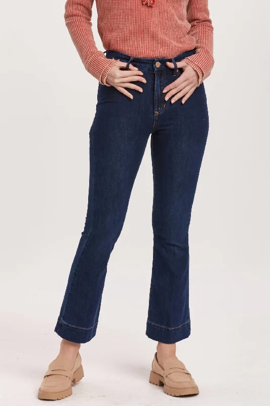 Women's Clothing For Outdoor Activities Jeanne High Rise Cropped Flare Jeans In Star Demand