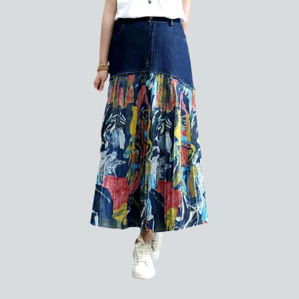 Women's Fashion Clothing Dark wash y2k jean skirt
 for ladies