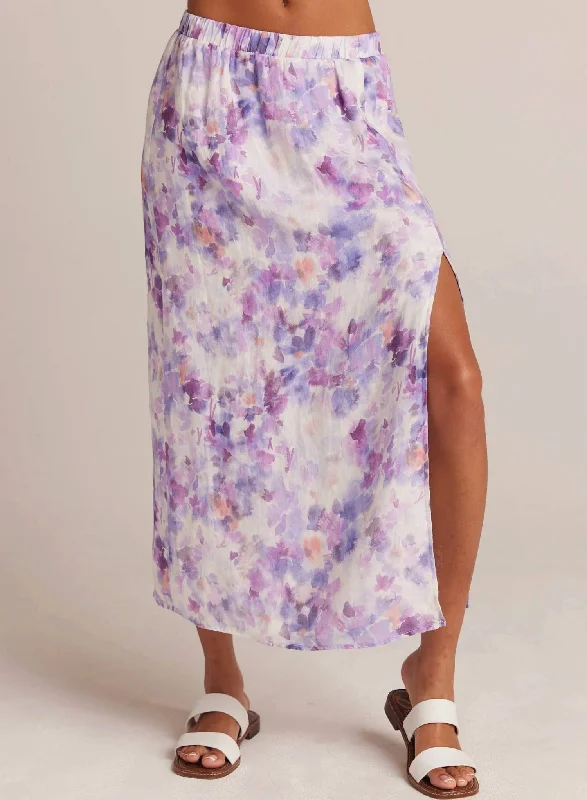 Shop Ladies Clothes High Waist Maxi Skirt In Floral