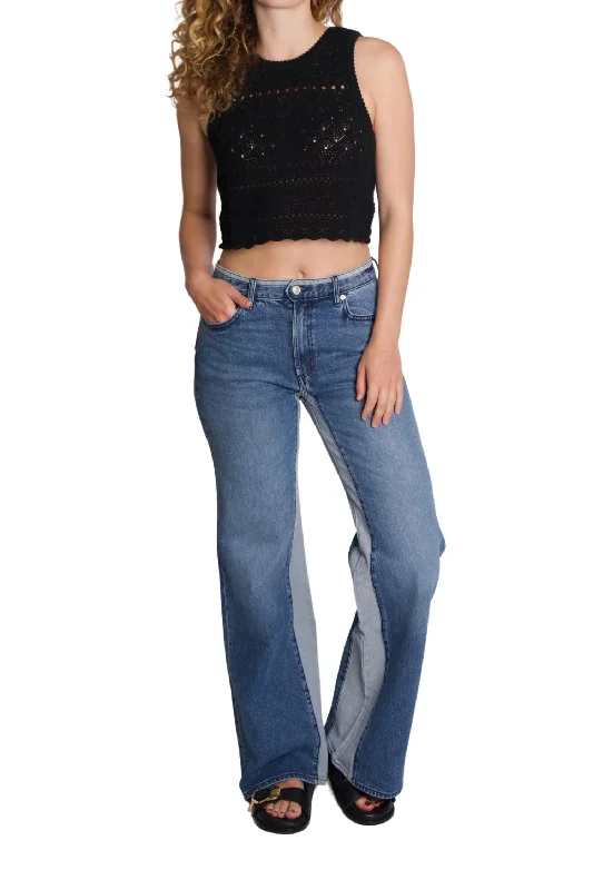 Chic Women's Outfit Virgo Wide Leg Jeans In Champlain