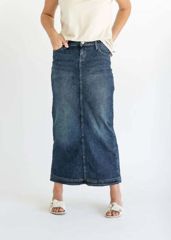 Casual Fashion for Women Bria Maxi Skirt In Denim