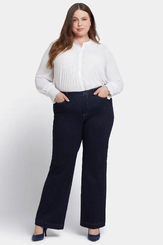 Luxury Women's Clothes Teresa Wide Leg Jeans In Plus Size - Magical