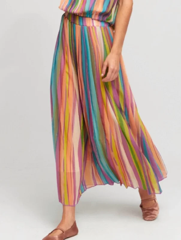 Clothes For Women Pleated Skirt In Multi