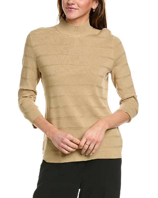 Sustainable Fashion Clothing For Women Anne Klein Mock Neck Sweater