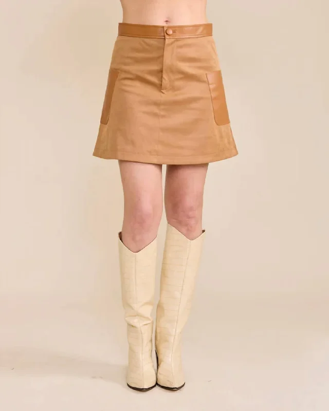 Formal Outfit For Women Zoe Skirt In Camel