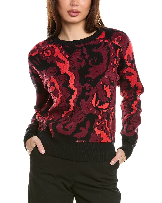 Women's Trendy Outfits T Tahari Paisley Sweater