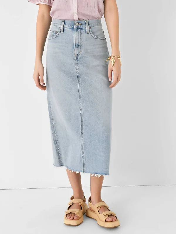 Women Wear Online Della Denim Skirt In Practice