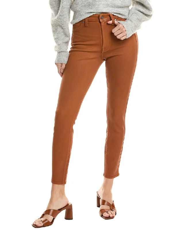 New Arrival Discounts 7 For All Mankind High-Waist Chocolate Coated Ankle Skinny Jean