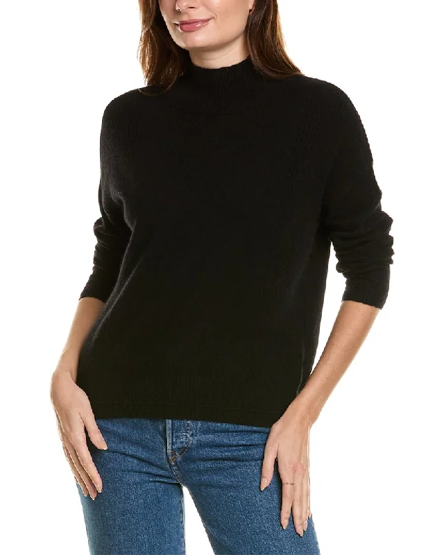 New Arrival Discounts Design History Mock Neck Cashmere Sweater