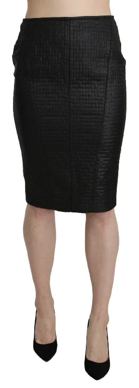 New Arrival Discounts GF Ferre  Pencil Knee Length Straight Patterned Women's Skirt