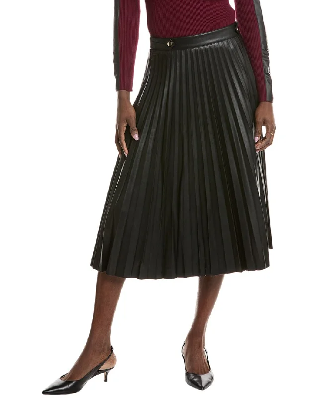 Comfortable Loungewear for Women T Tahari Pleated Midi Skirt