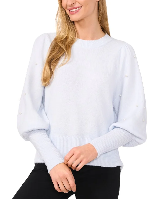 Women Clothing CeCe Pearl Sleeve Sweater