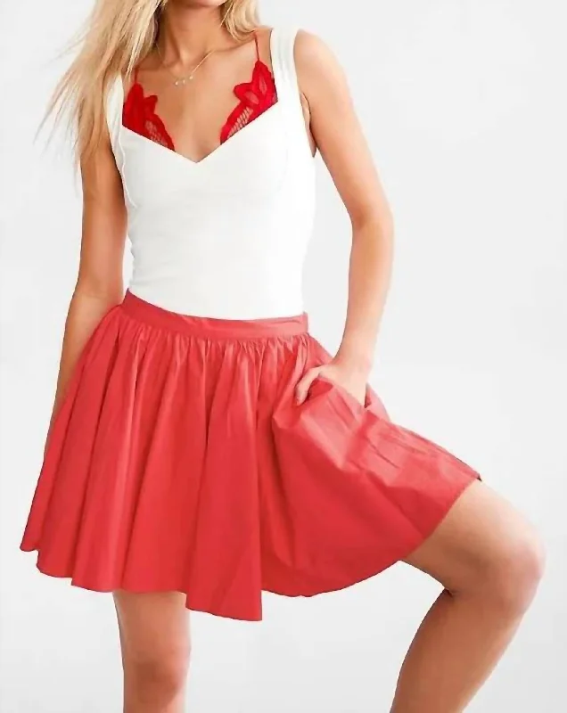 Flash Discount Gaia Skirt In Bella Rose