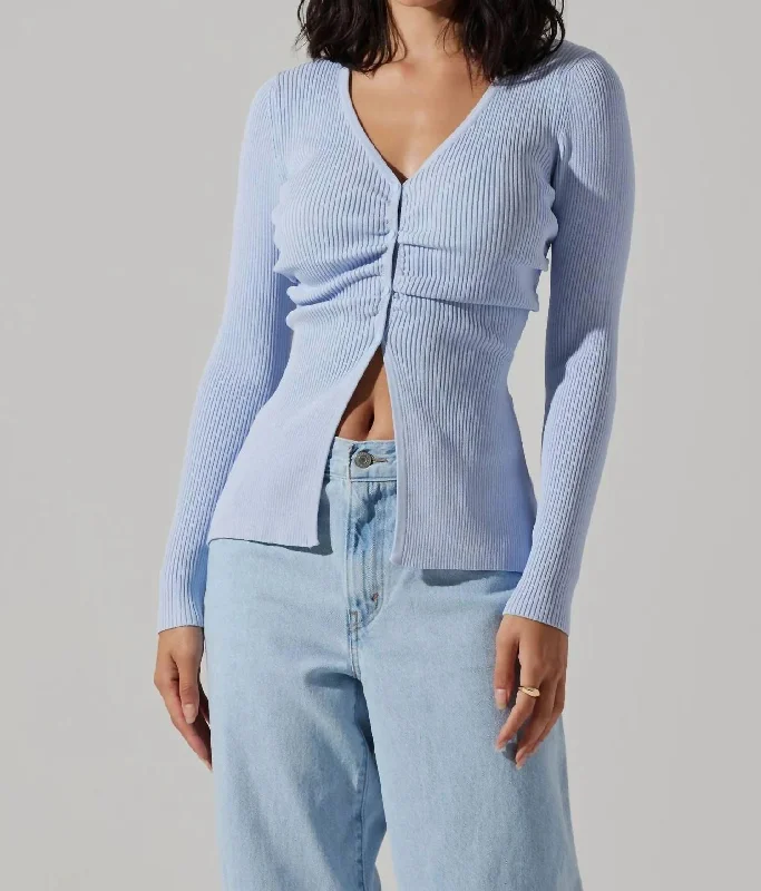 Women's Online Clothing Boutique Ansen Sweater In Powder Blue