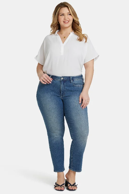 Affordable Luxury Women's Garments Sheri Slim Ankle Jeans In Plus Size - Clean Horizon