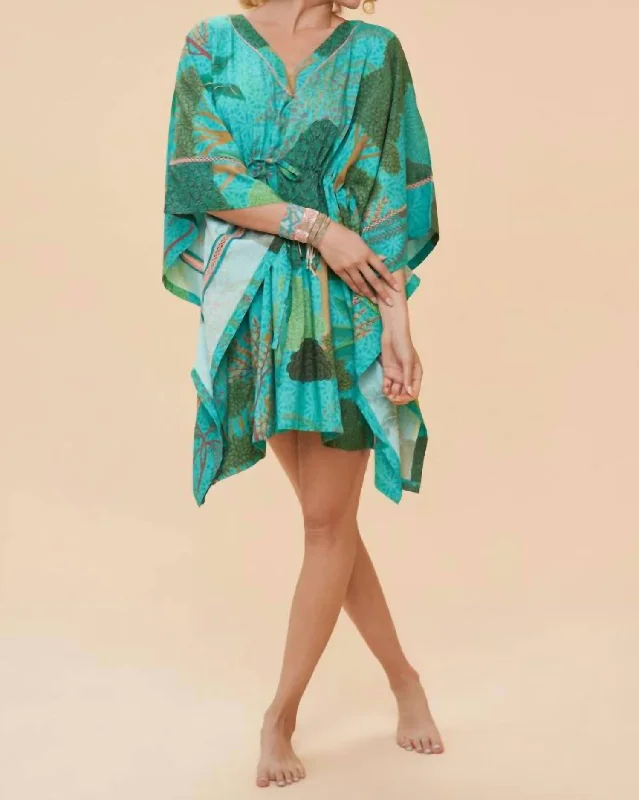 Women's Trendy Outfits Secret Paradise Beach Cover Up In Aqua