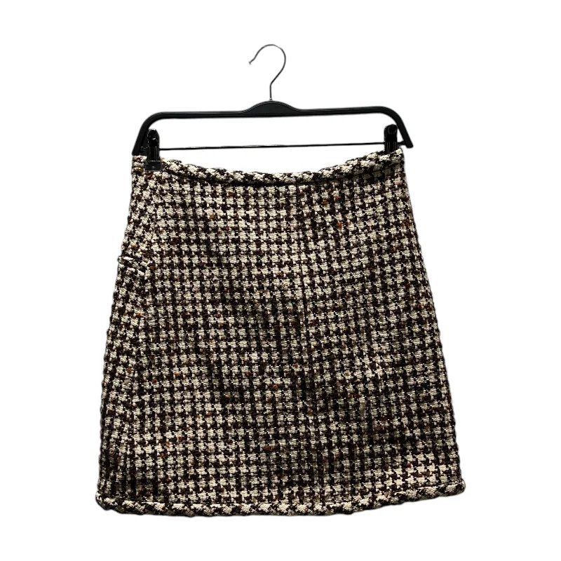 Women Wear Brands sandro/Skirt/1/Plaid/Cotton/CRM/