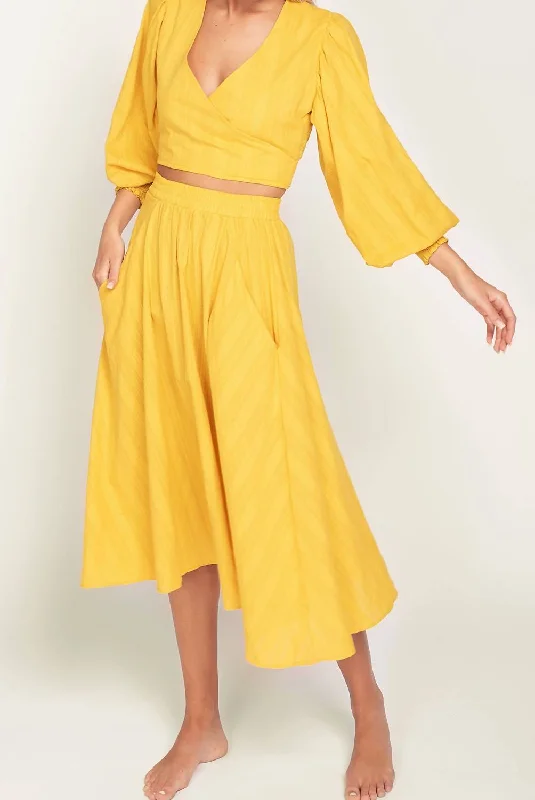 Women's Activewear Outfit Paula Skirt In Marigold