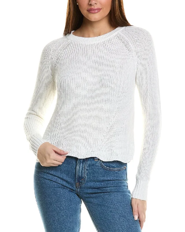 Women's Plus-Size Outfit Autumn Cashmere Scalloped Sweater